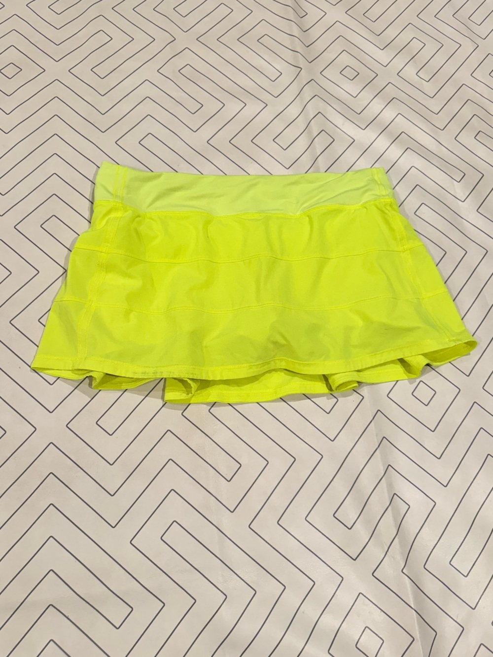 Lululemon Neon Yellow Athletic Skort